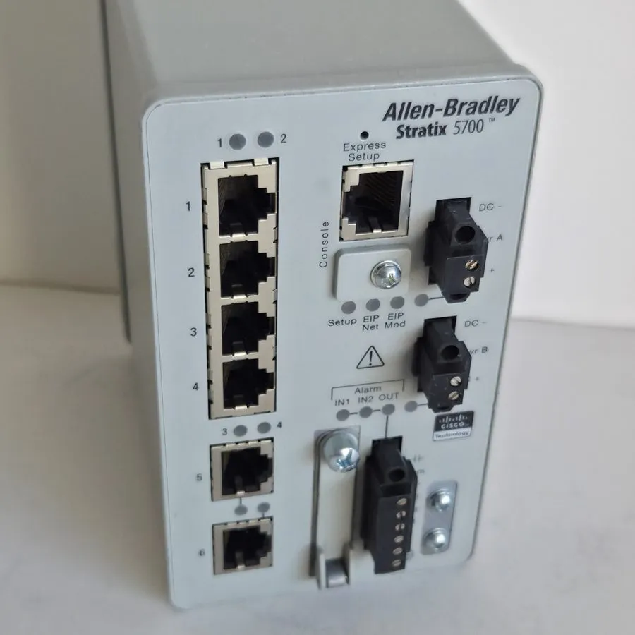 Коммутатор Allen Bradley 1783-BMS06TL Ser A Stratix 5700 Managed Switch 6 Port — фото лота 2
