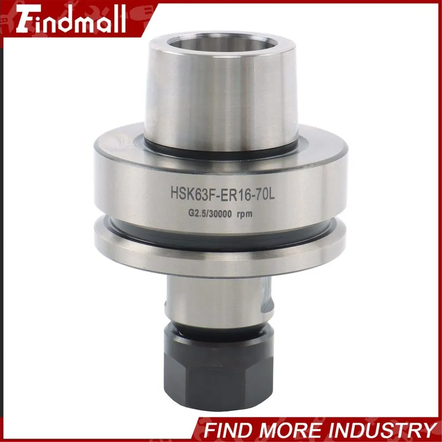Режущий инструмент HSK63F ER32 70 Collet Chuck Tool Holder G2.5 30k RPM CNC Rout — фото лота 1