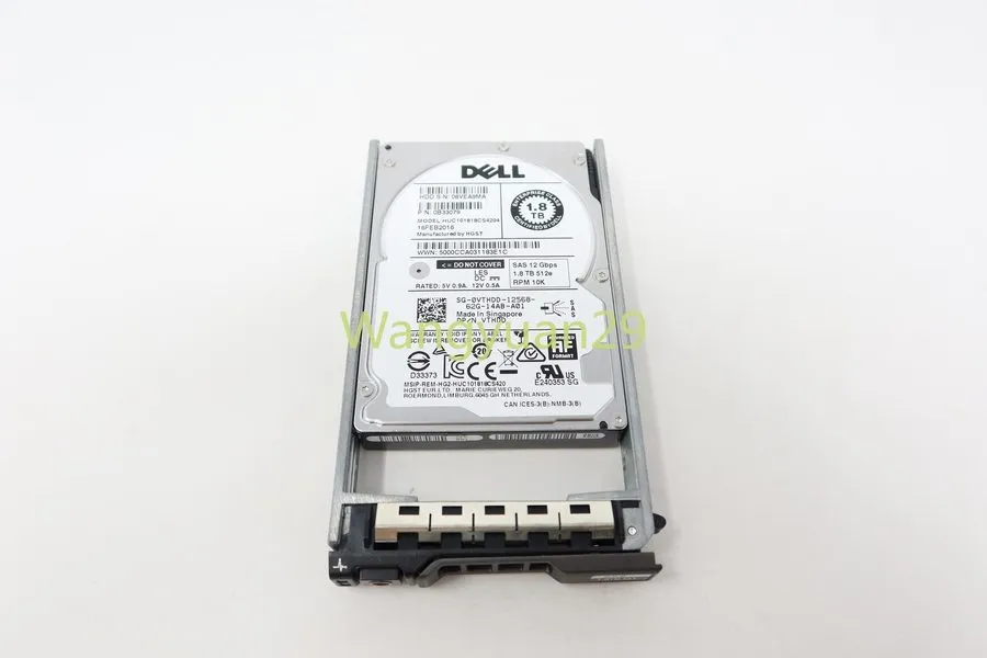Жёсткий диск Dell VTHDD 1.8TB 10K 12G 128MB 2.5in SAS 0VTHDD Hard Drive HDD