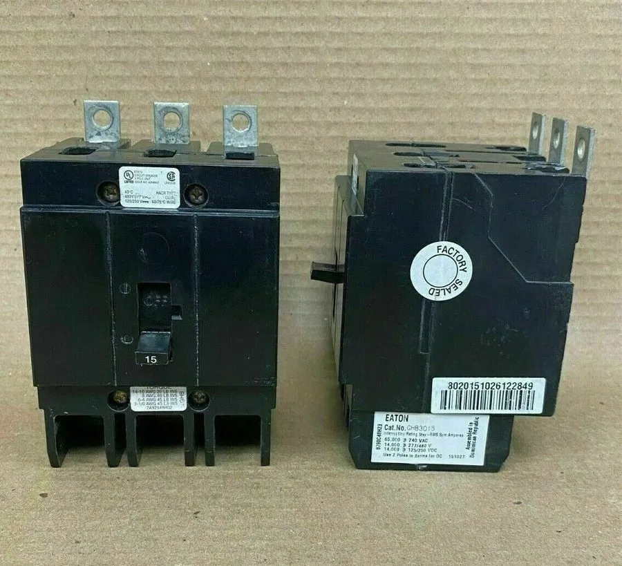 Автоматический выключатель Eaton/Cutler Hammer GHB3015 15 Amp 3 Pole 277/480V Ci