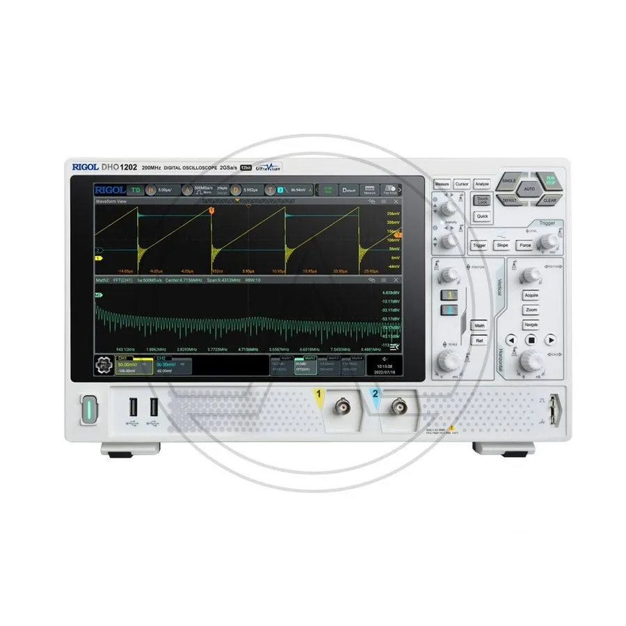 Осциллограф Rigol DHO1202 2 Channel / 200 MHz Digital Oscilloscope