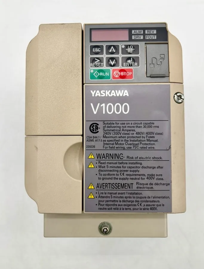 Частотный преобразователь Yaskawa V1000 AC Drive CIMR-VU4A0005FAA Rev. A 3HP 3Ph