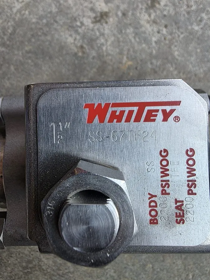 Клапан Swagelok SS-67TF24 Stainless Steel 3-Piece 60 Series Ball Valve FNSP — фото лота 2