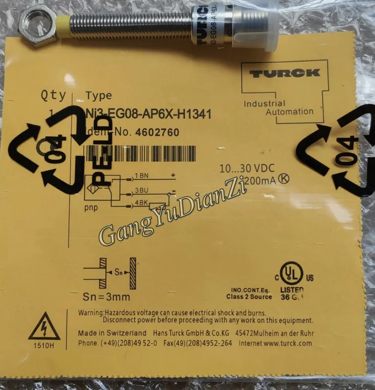 Датчик приближения ONES TURCK NI3-EG08-AP6X-H1341 Sensor&Proximity Switch