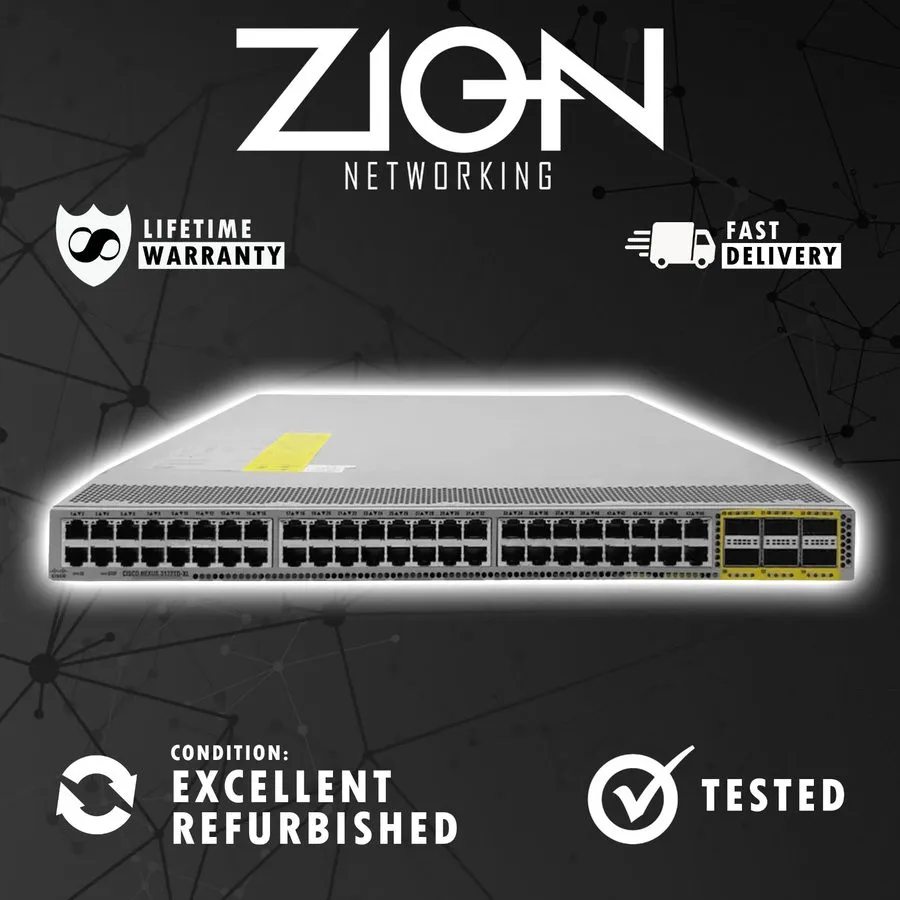 Трансивер Cisco N3K-C3172TQ-XL 48-Port 10GBase-T RJ-45 6 QSFP NetworkSwitch