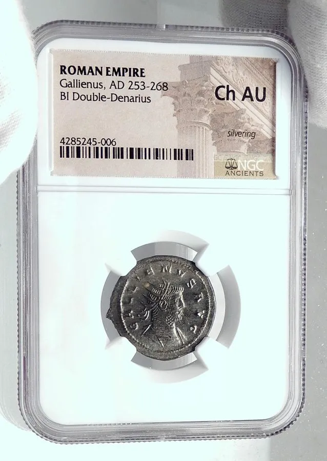 Оборудование видеонаблюдения GALLIENUS Authentic Ancient 267AD Antioch Roman Coi — фото лота 2