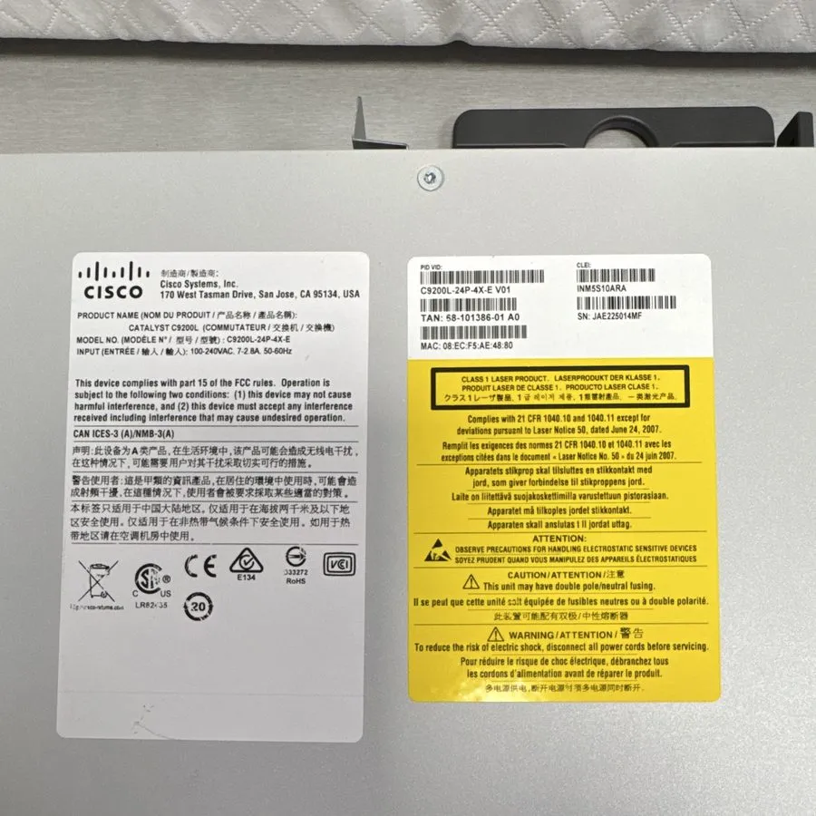 Коммутатор C9200L-24P-4X-E 24-port POE electrical switch