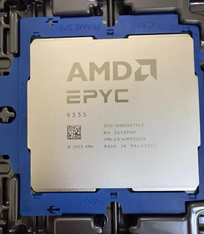 Сервер AMD EPYC 9335 32-core 64-thread 3GHZ 128 MB 210W SP5 TURIN Server CPU Pro