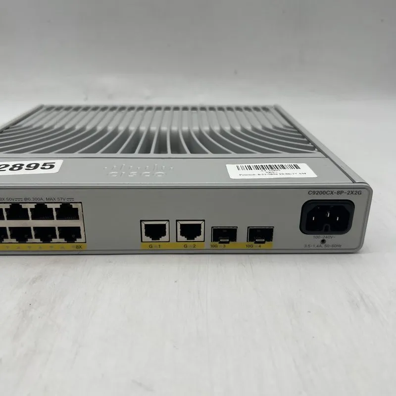 Коммутатор Cisco C9200CX-8P-2X2G-A 8 Port PoE 240W Compact Switch Network Advant — фото лота 3