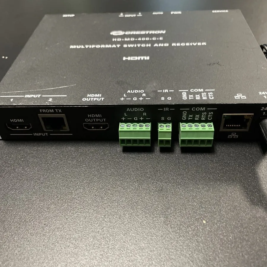 Объектив Crestron HD-MD-400-C-E DM Lite HD Scaling Auto-Switcher HDMI Catx Exten