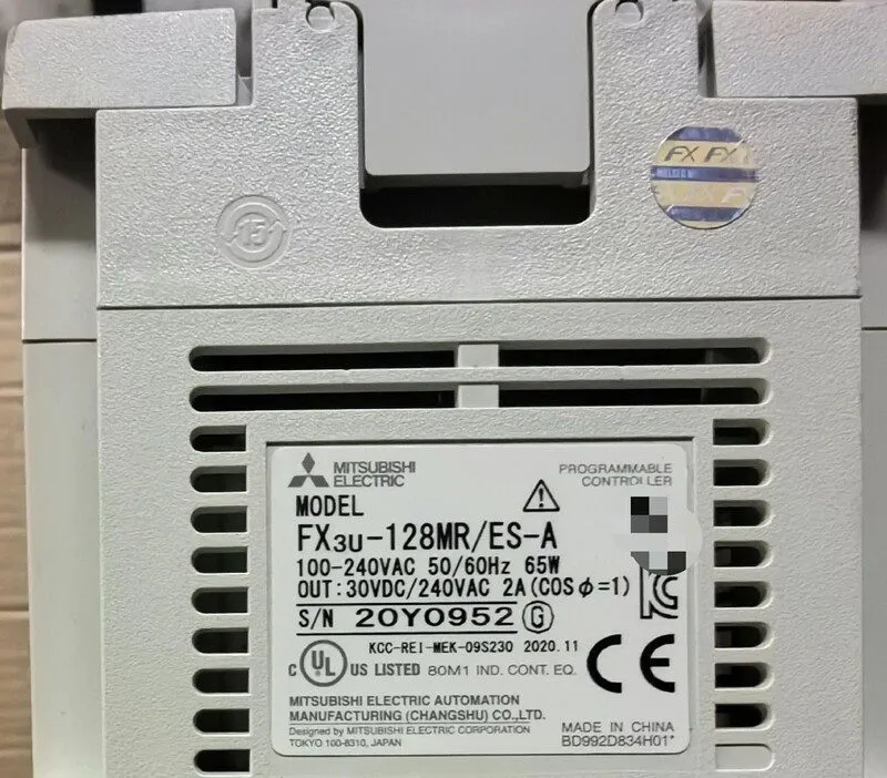 ПЛК Mitsubishi PLC FX3U-128MR/ES-A In Good Condition