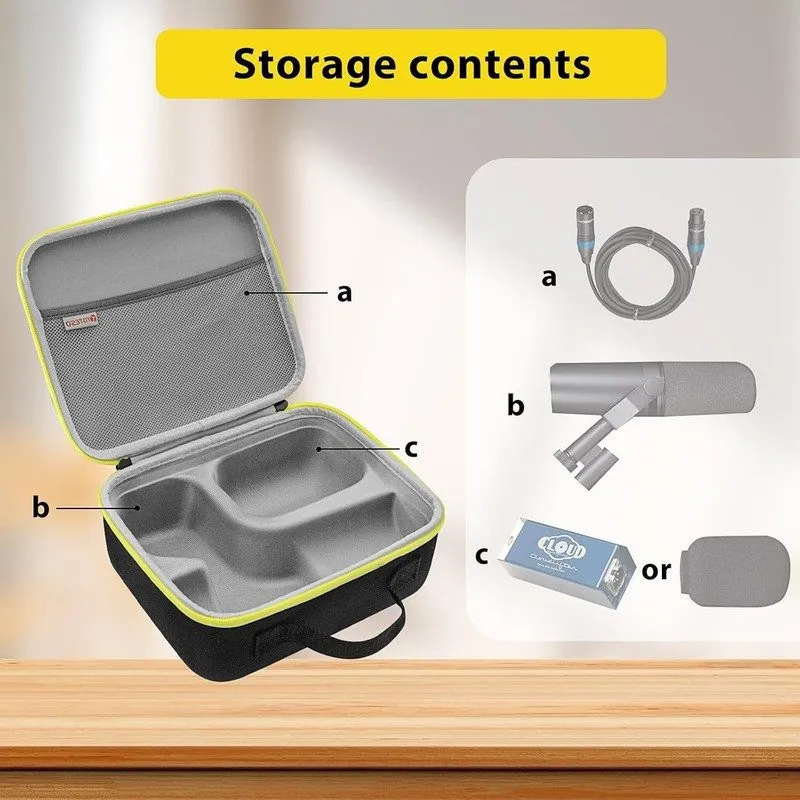 Микрофон Hard Carrying Case with Shure SM7dB/MV7 SM7B Vocal Dynamic Microphone — фото лота 2