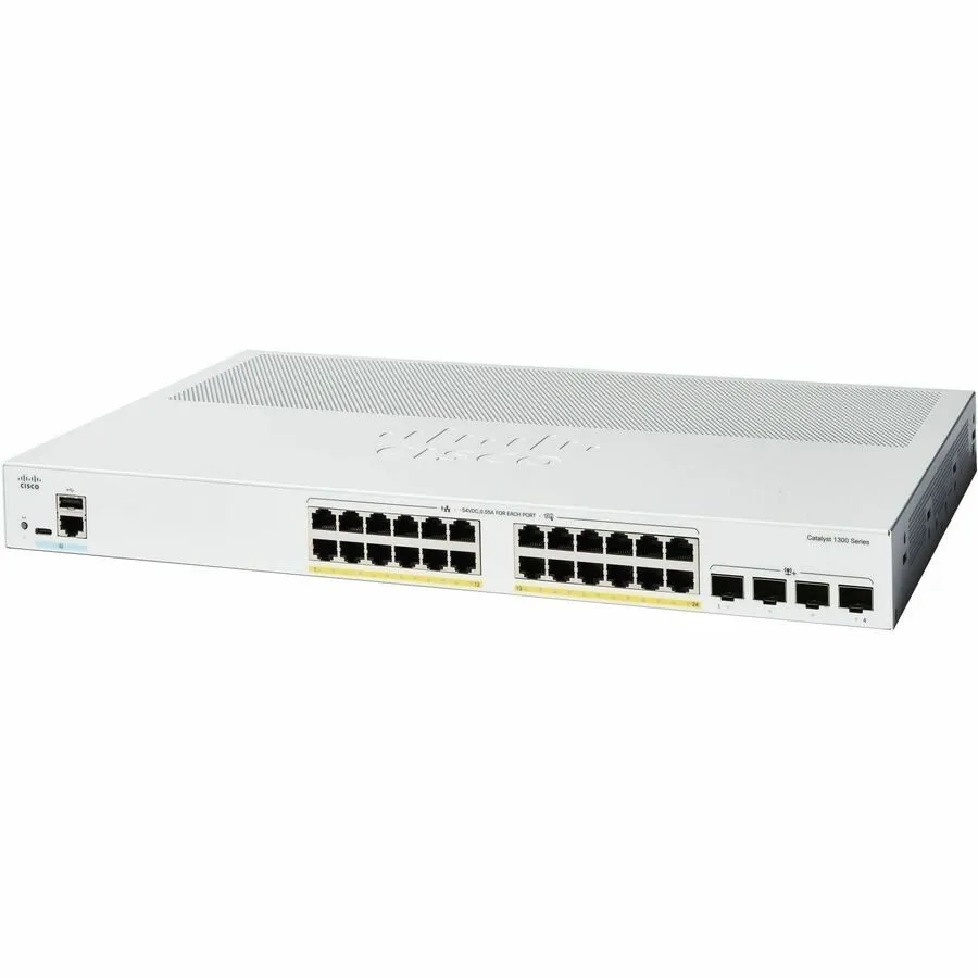 Коммутатор Cisco Catalyst C1300-24P-4X Ethernet Switch