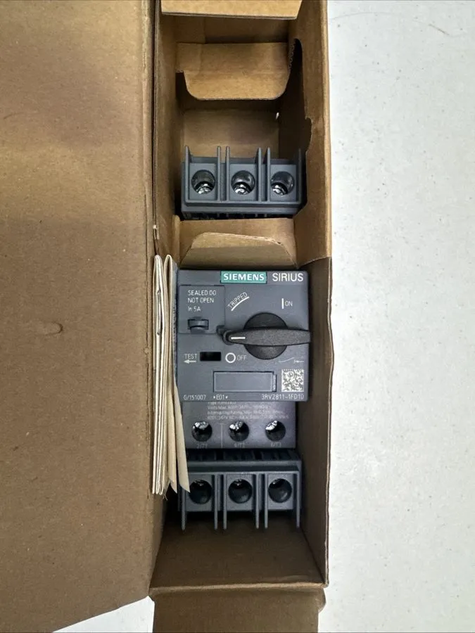 Автоматический выключатель Siemens 3RV2811-1FD10 MOTOR PROTECTION CIRCUIT BREAKE