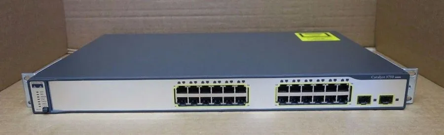 Коммутатор Cisco Catalyst (WS-C3750-24PS-S) POE 24-Ports Rack-Mountable Switch