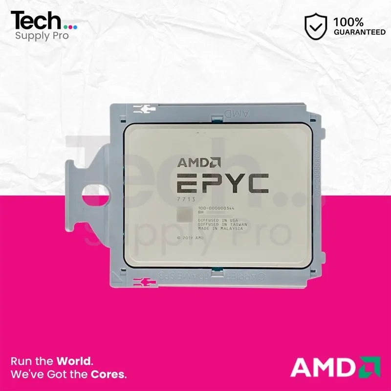 Процессор Unlocked AMD EPYC Milan 7713 2.0GHz 64 Core 128 Thread 225W CPU Proces