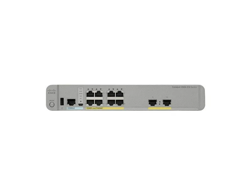 Коммутатор Cisco WS-C3560CX-8PT-S 8-Port Gigabit PoE Switch, 1 Year