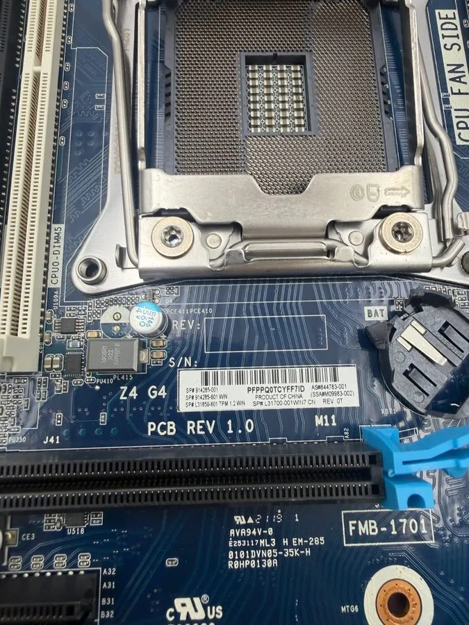 Материнская плата HP Z4 G4 Workstation LGA 2066 DDR4 Desktop Motherboard 844783-