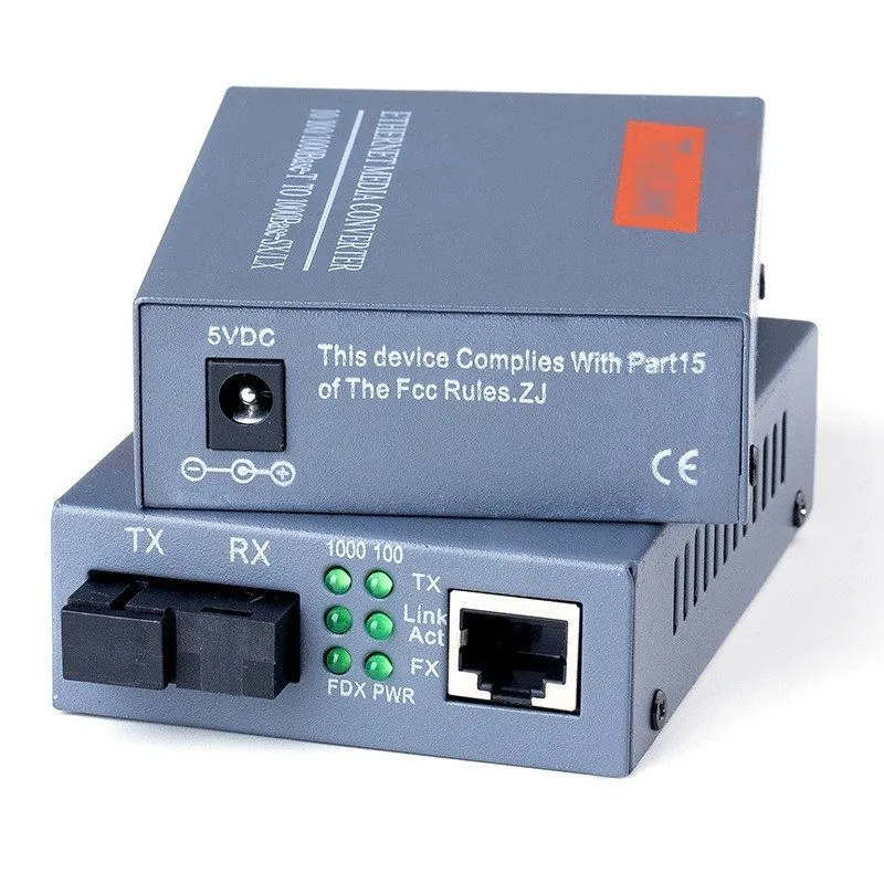Медиаконвертер HTB-GS-03 Gigabit Fiber Optical Media Converter Single Mode to RJ