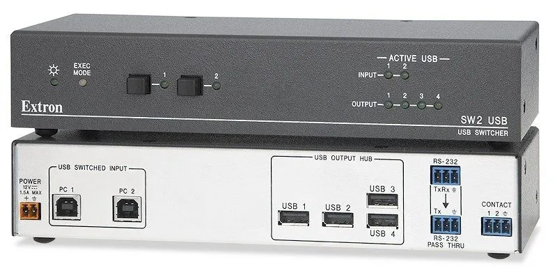 Видеокоммутатор Extron SW2 USB Two Input USB Switcher 60-952-02 — фото лота 1