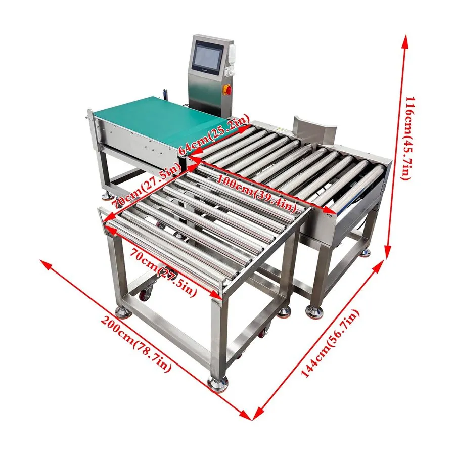 Конвейер Automatic Inline Checkweigher Weighing Conveyor with Pusher Rejection A — фото лота 2