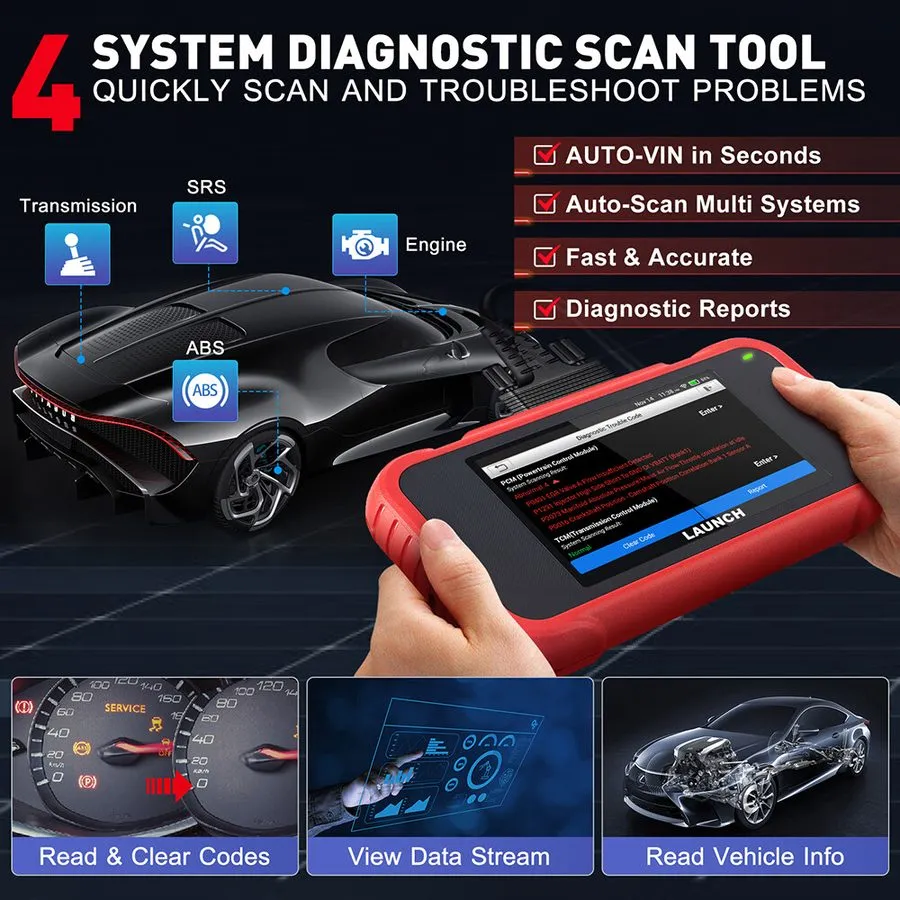 Диагностический сканер LAUNCH X431 CRP123E PLUS Car OBD2 Scanner Code er ALL Sys — фото лота 1