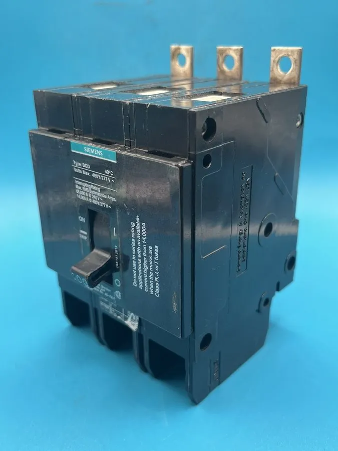 Автоматический выключатель Siemens BQD BQD3100 3 Pole 100 Amp 480V Circuit Break