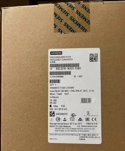 Частотный преобразователь SIEMENS SINAMICS G120C Rated Power 6SL3210-1KE21-7UB1