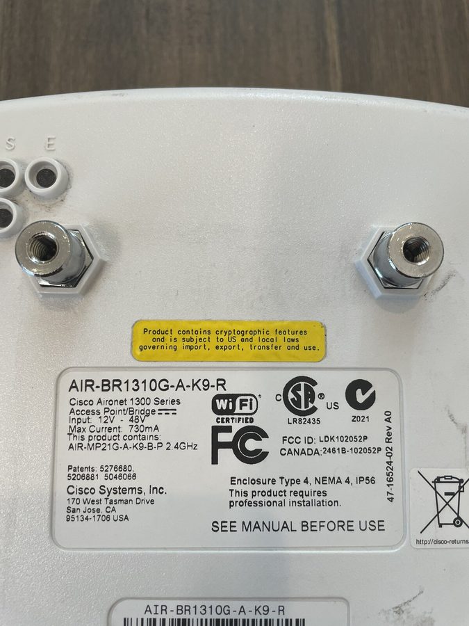 Фото лота AIR-BR1310G-A-K9-R от продавца №23954
