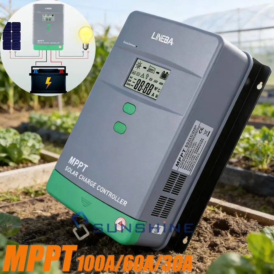 Аккумулятор 3120W 60A MPPT Solar Panel Regulator Charge Controller 12V/24V/36/48