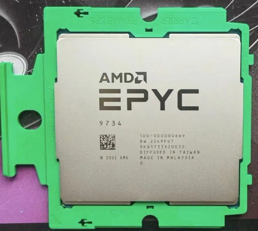Процессор AMD EPYC 9734 Unlocked CPU Processor 3.0GHz 112 Core 224 Thread SP5 25