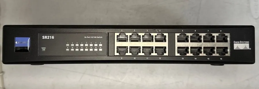Коммутатор CISCO SYSTEMS SR216 LINKSYS 16 PORT 10/100 SWITCH 115 VAC