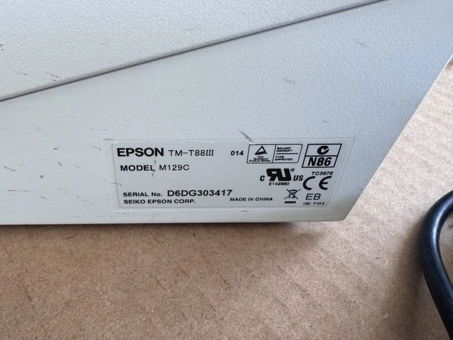 Принтер этикеток Epson TM-T88IIIP POS Direct Thermal Receipt Ticket Printer Para