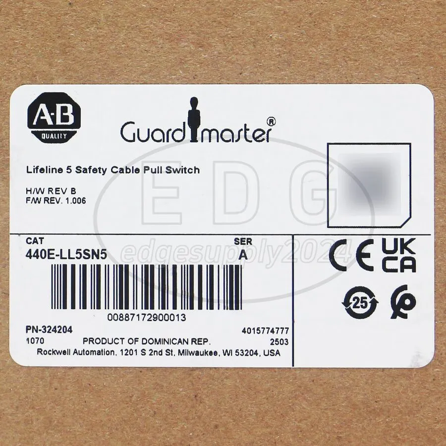 Реле безопасности Allen Bradley 440E-LL5SN5 Guardmaster Lifeline 5 Cable-Pull Sa
