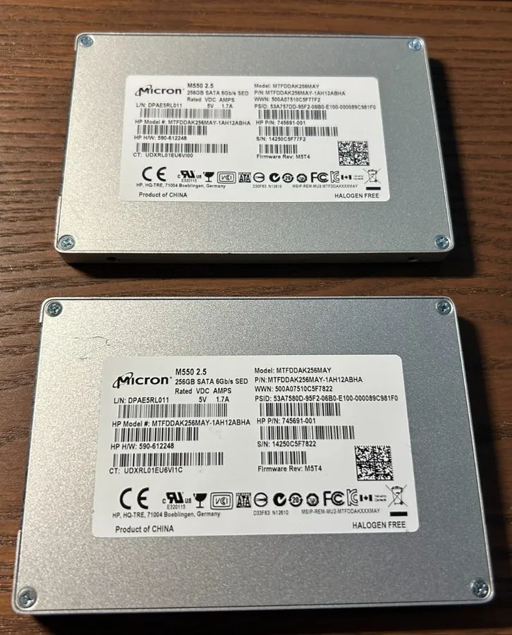SSD-накопитель Micron M550 256GB 2.5" SATA SSD MTFDDAK256MAY-1AH12ABHA