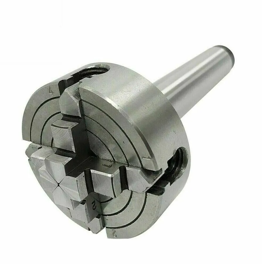 Режущий инструмент Independent Lathe Chuck 4Jaw 70mm Dia. 2-3/4" M14X1 MT2 Shank — фото лота 1