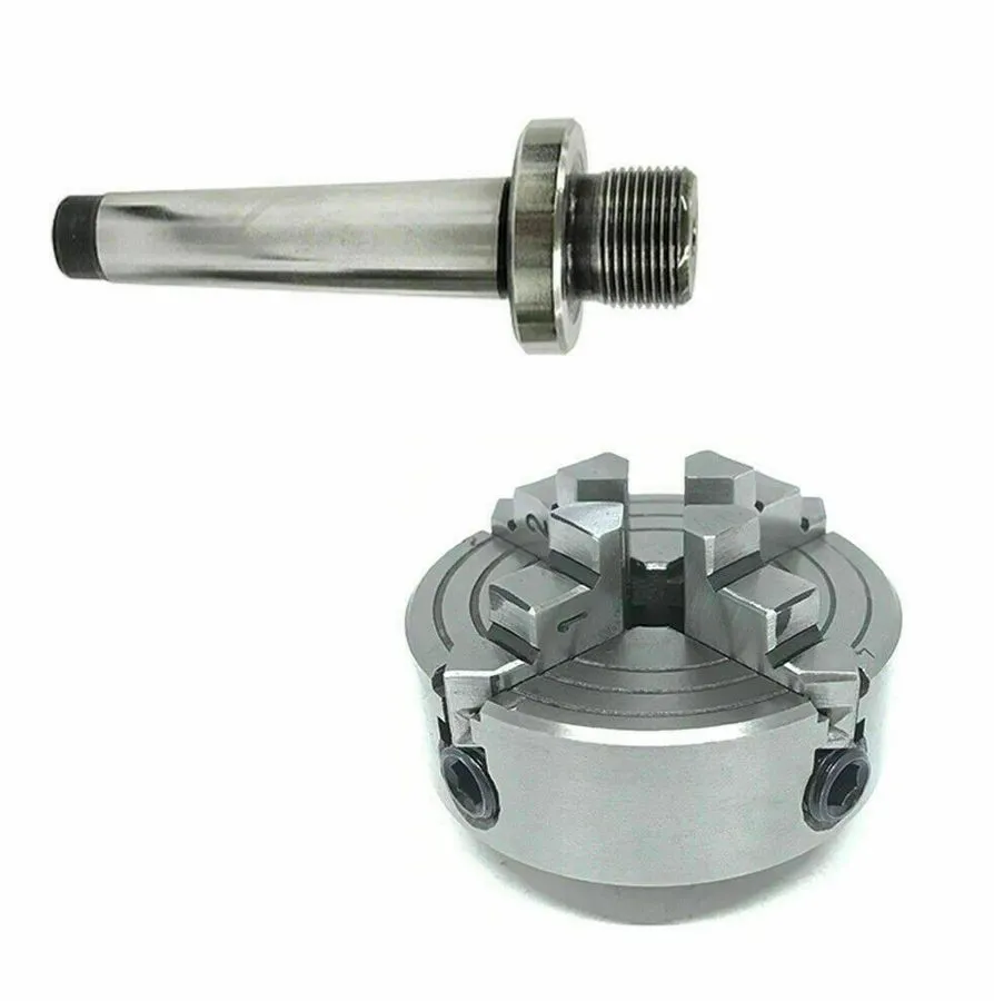 Режущий инструмент Independent Lathe Chuck 4Jaw 70mm Dia. 2-3/4" M14X1 MT2 Shank — фото лота 2