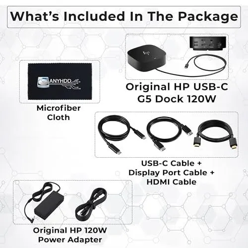 Док-станция Docking Station для Laptop Dual Monitor and Charging Bundle 5TW10AA  — фото лота 2
