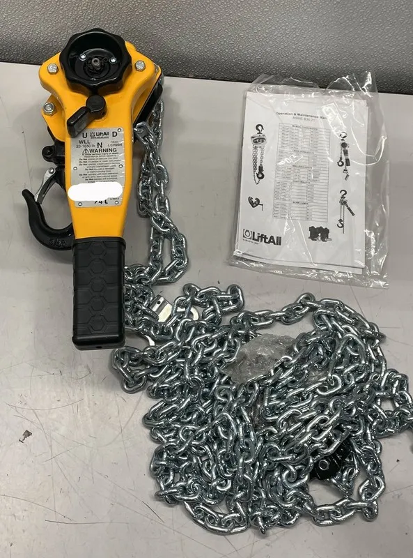 Таль Lift-All 20' 3/4 Ton Lever Chain Hoist Imp LCH008X20