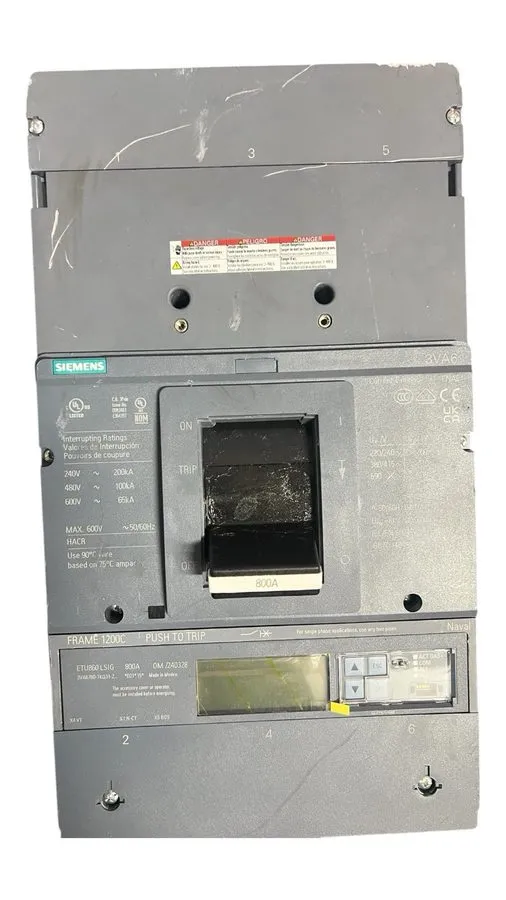 Автоматический выключатель breaker Siemens 3VA67807KQ312AA0 Power circuit-breake — фото лота 1