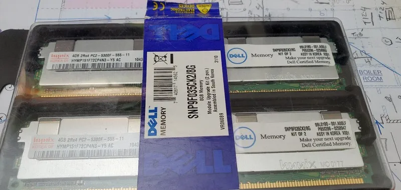 Модуль памяти DELL PC2-5300F Server/Workstation Memory 8GB Total