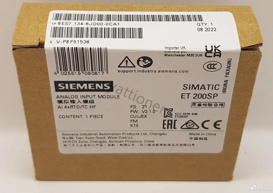 Модуль ввода-вывода Siemens 6ES7134-6JD00-0CA1