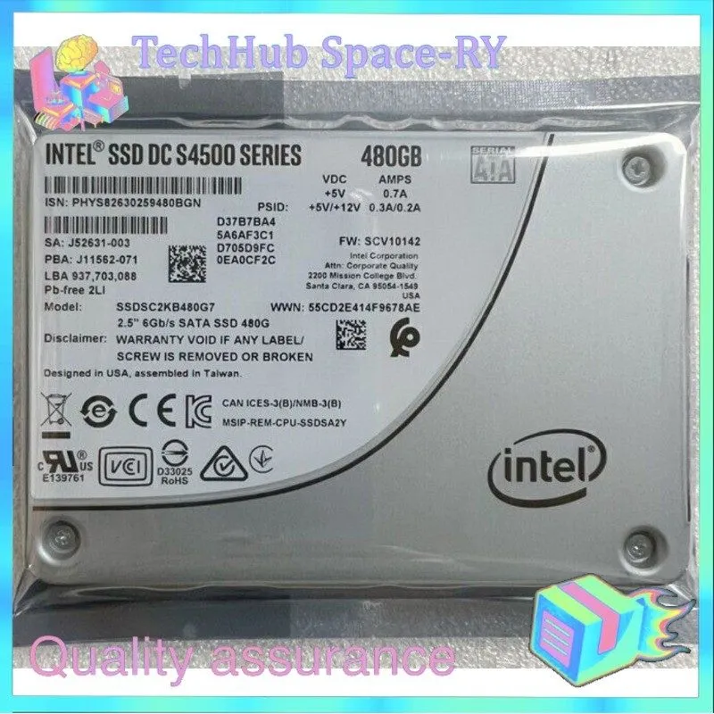 SSD-накопитель Intel DC S4500 480GB SATA 6Gb/s 2.5" Internal SSD SSDSC2KB480G7 1