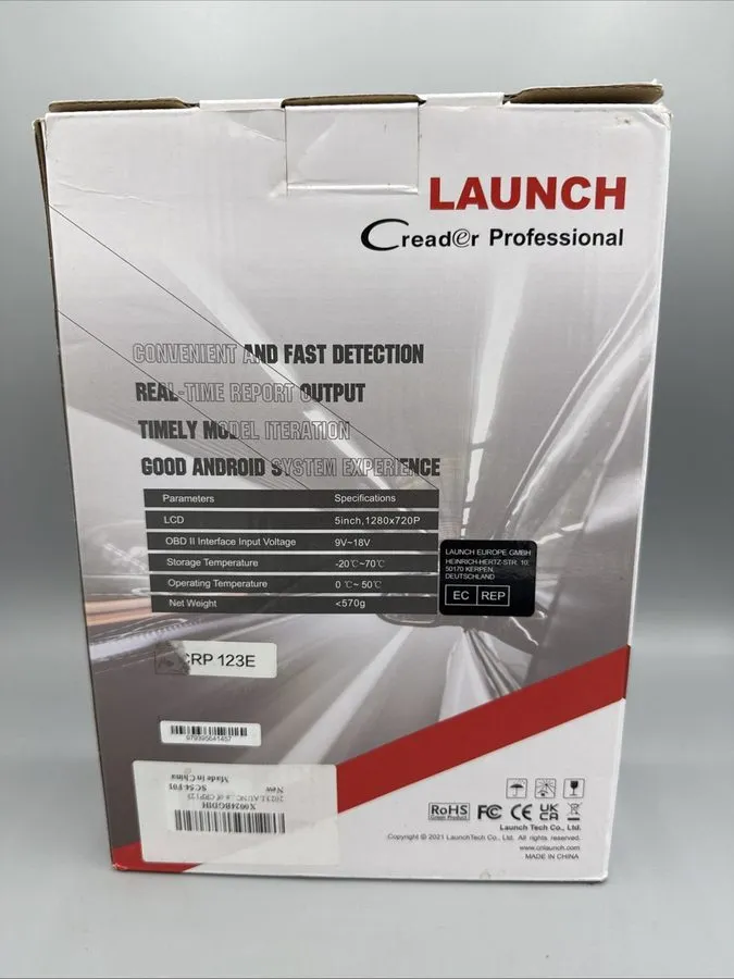 Диагностический сканер 2026 Launch CRP129E V2.0 Elite OBD2 Car Scanner Engine SR