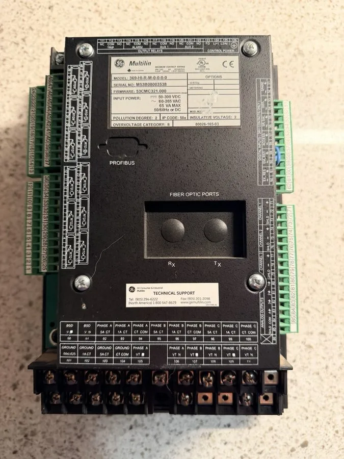 Реле защиты GE Multilin 369 Adaptive Motor Protection Relay 369-HI-R-M-0-0-0-0,  — фото лота 1