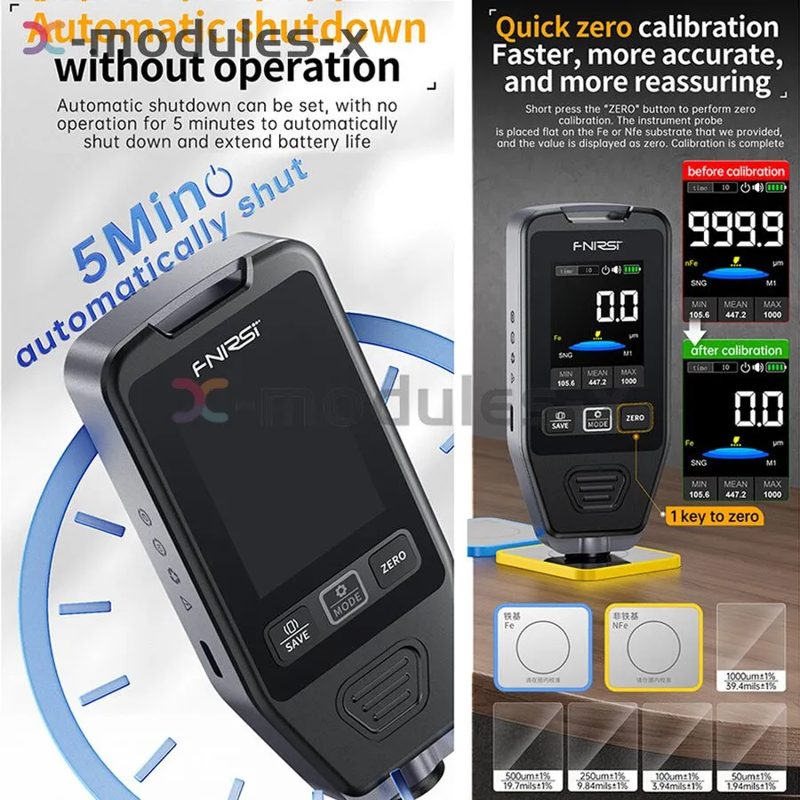 Толщиномер FNIRSI CTG-20 Electroplate Coating Thickness Gauge Car Paint Thicknes — фото лота 2