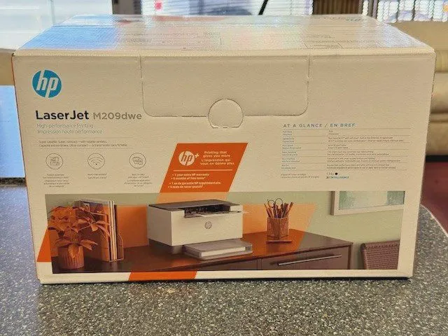 Лазерный принтер HP LaserJet M209dwe Desktop Wireless Laser Printer Monochrome,