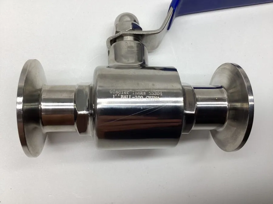 Клапан Glacier Tanks Stainless Steel Sanitary Ball Valve 1 inch Ball-100 SS304