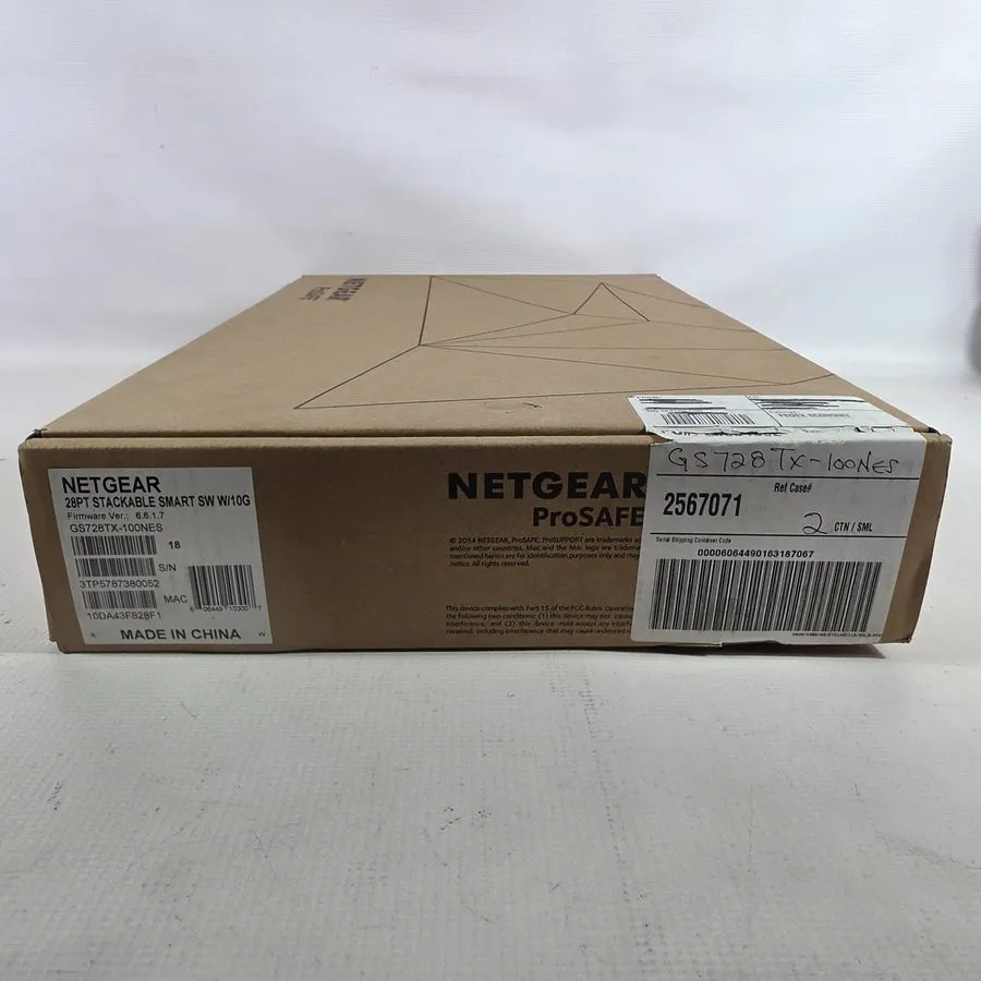 Коммутатор NETGEAR GS728TX ProSAFE S3300-28X 28-Port Smart Managed Gigabit Switc