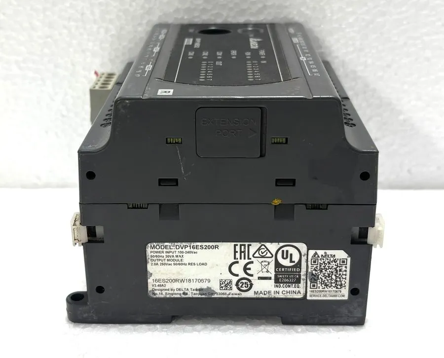 ПЛК DELTA DVP16ES200R PLC 100-240VAC 8DI 8DO Relay Output